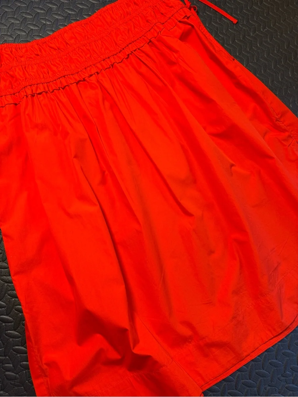 NWT Free Assembly Orange Smocked Maxi Skirt Cotton Side Ties XXL (20)